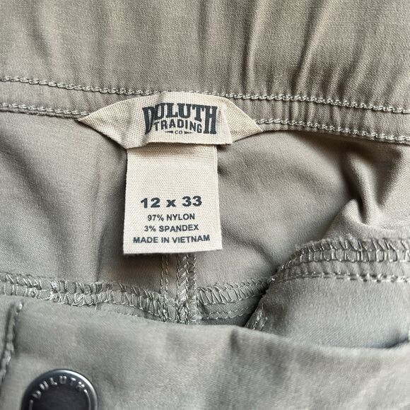 Duluth Trading Dry On The Fly Slim Leg Pants Roll-Up Women’s 12x33 Hiking - Picture 7 of 9